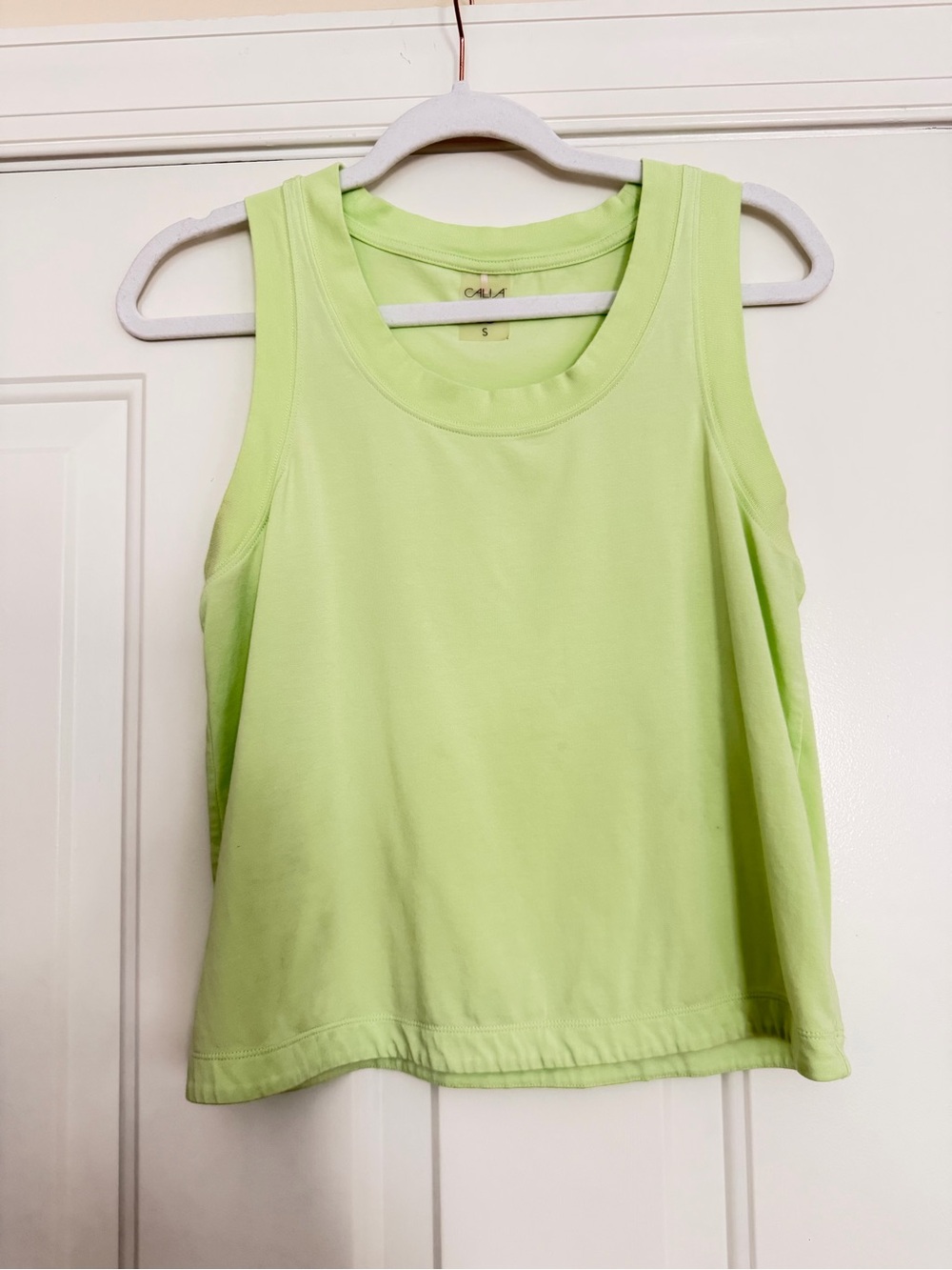 CALIA by Carrie Underwood Neon Lime Racerback Tank Top